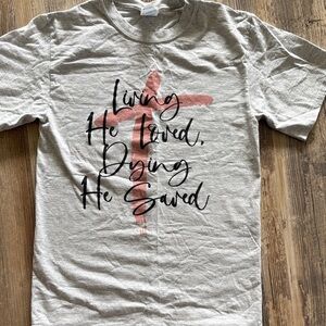 Women’s Christian Gray T Shirt Size Small